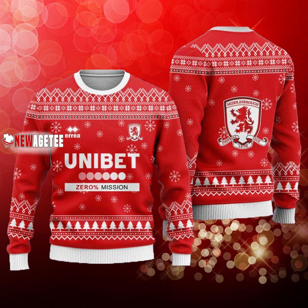 Middlesbrough Fc Christmas Ugly Sweater Middlesbrough Fc Christmas Ugly Sweater