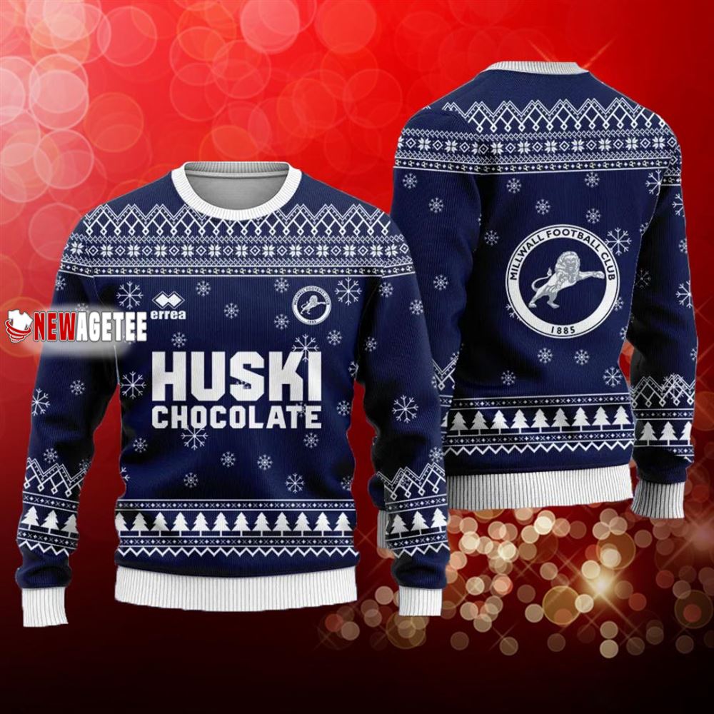 Millwall Fc Christmas Ugly Sweater Millwall Fc Christmas Ugly Sweater
