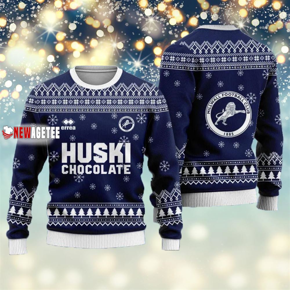 Millwall Fc Christmas Ugly Sweater Millwall Fc Christmas Ugly Sweater