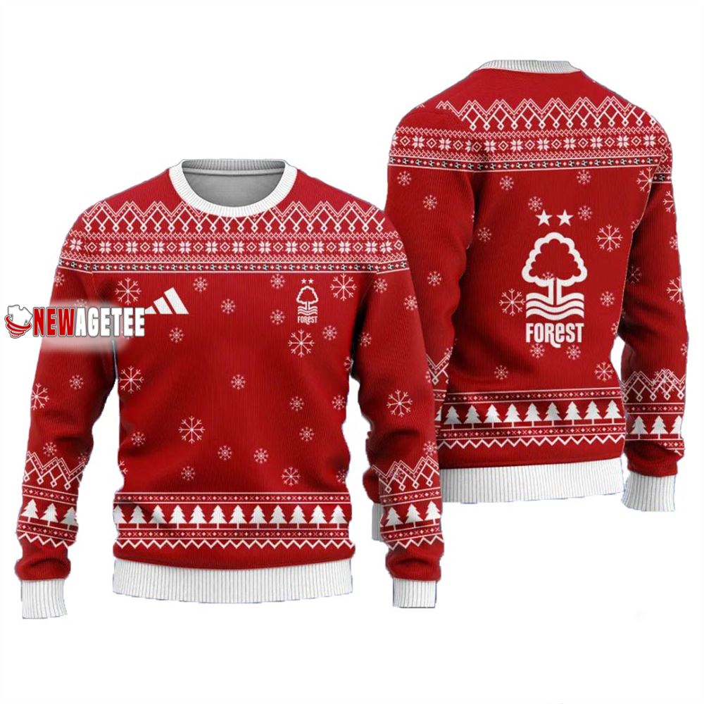 Nottingham Forest Fc Christmas Ugly Sweater Nottingham Forest Fc Christmas Ugly Sweater