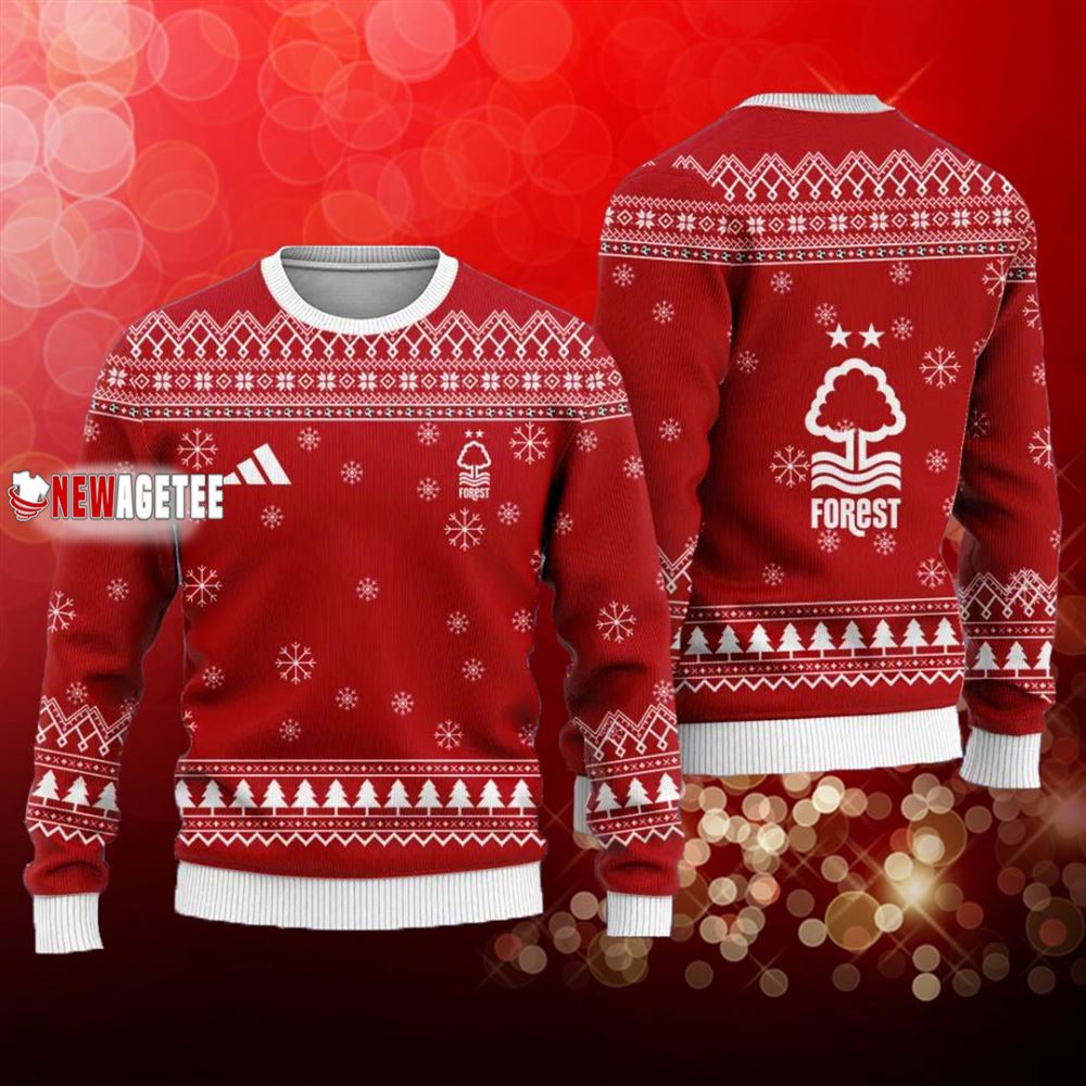 Nottingham Forest Fc Christmas Ugly Sweater Nottingham Forest Fc Christmas Ugly Sweater
