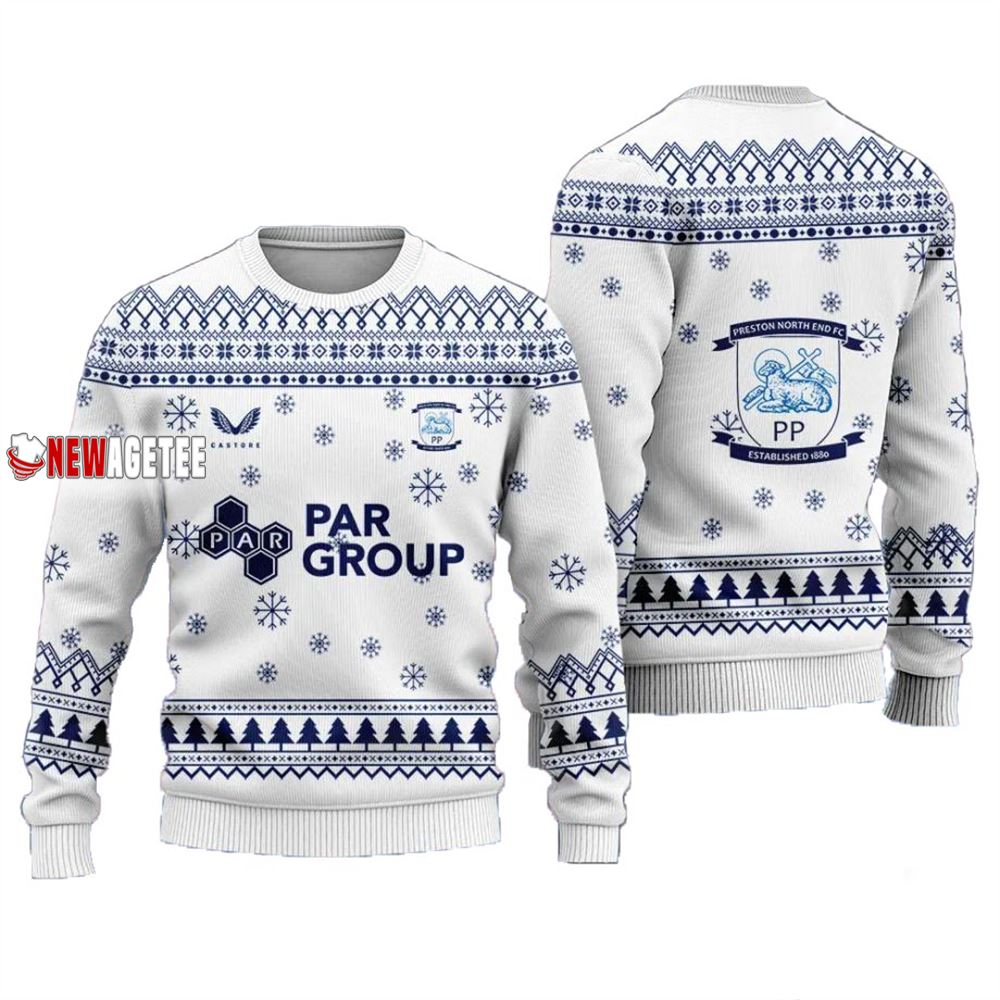 Preston North End Fc Christmas Ugly Sweater
