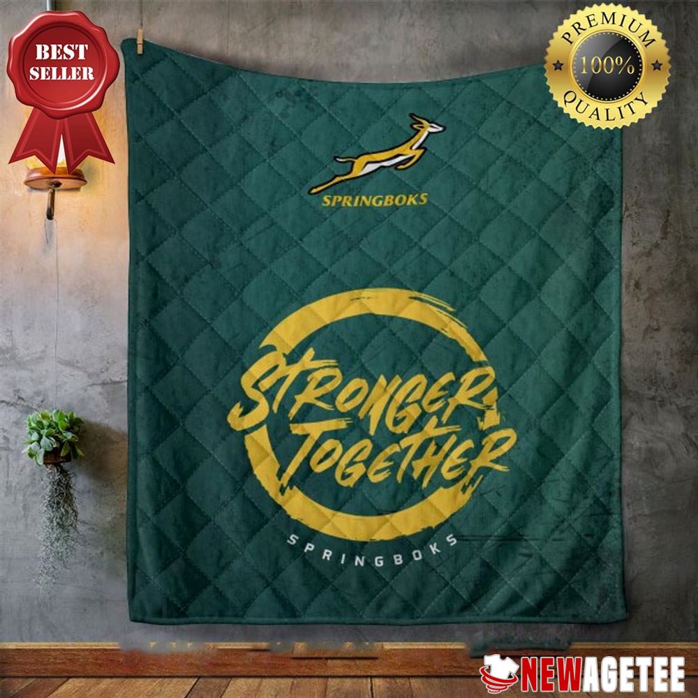 South Africa X Rugby World Cup Springboks Quilt Fleece Blanket