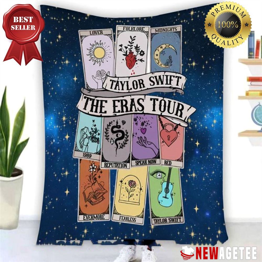 Taylor Swift The Eras Tour Speak Now Red Album Quilt Fleece Blanket