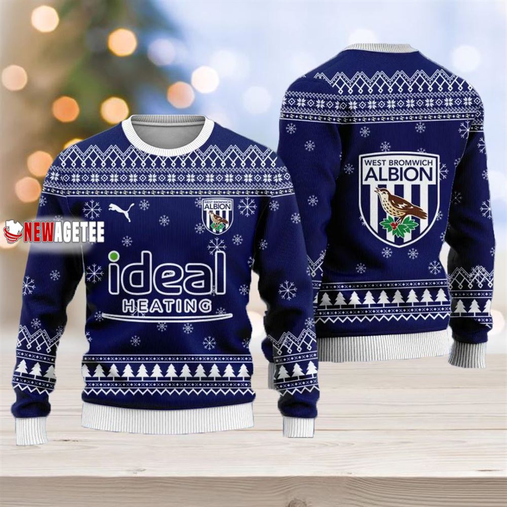 West Bromwich Albion Fc Christmas Ugly Sweater