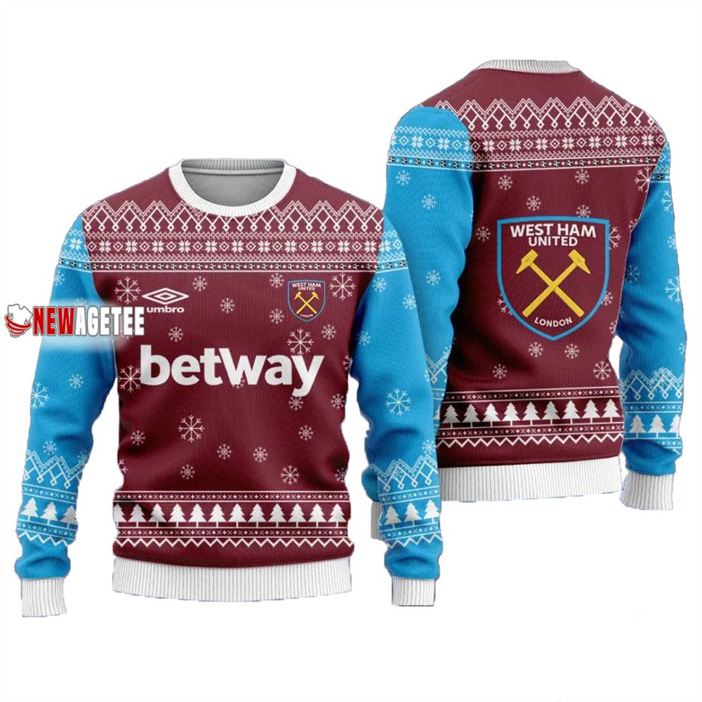 West Ham United Fc Christmas Ugly Sweater