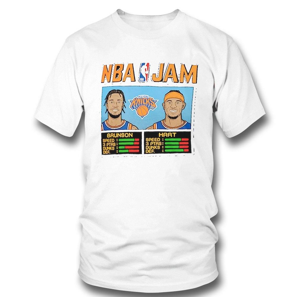 Jalen Brunson Josh Hart New York Knicks Homage Nba Jam T-shirt Hoodie