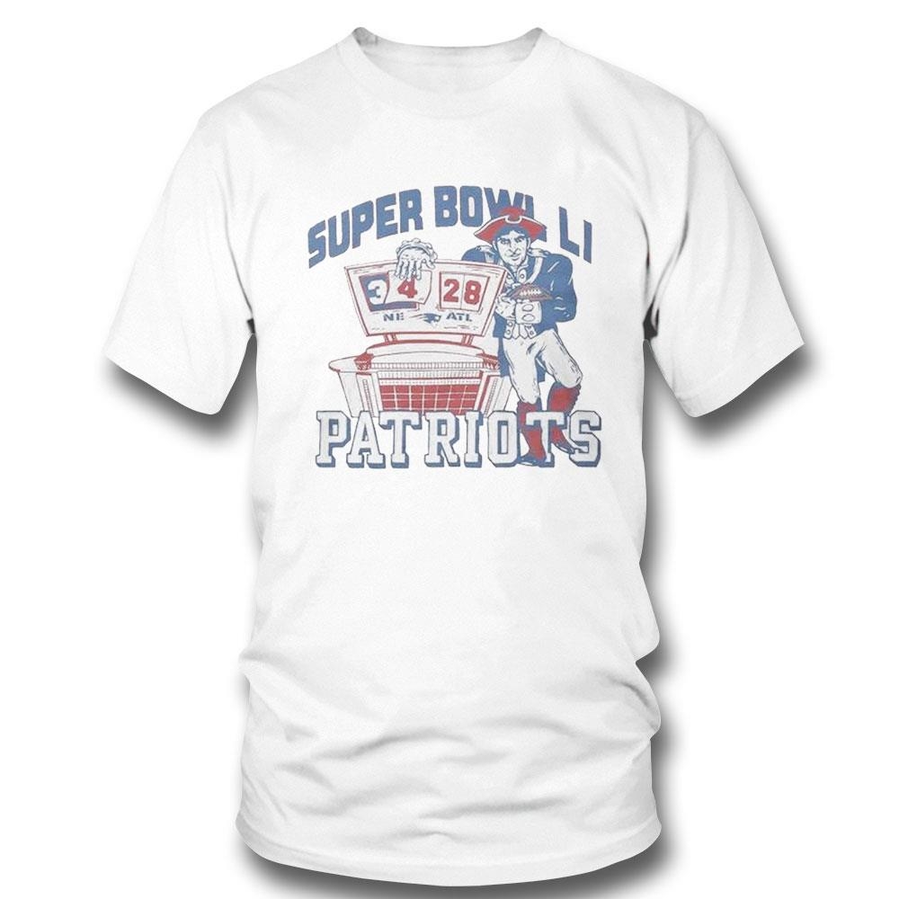 New England Patriots Super Bowl Li 34 28 Champs Shirt Hoodie