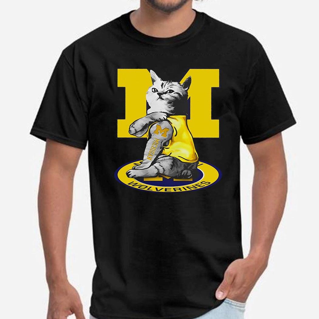 Cat I Love Michigan Wolverines Shirt