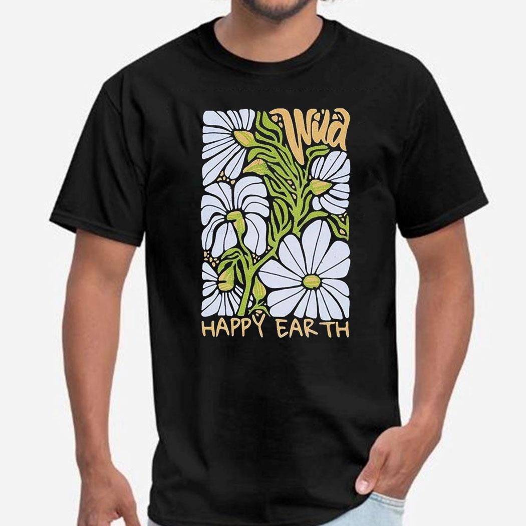 Happy Earth Daisies Shirts Hoodie