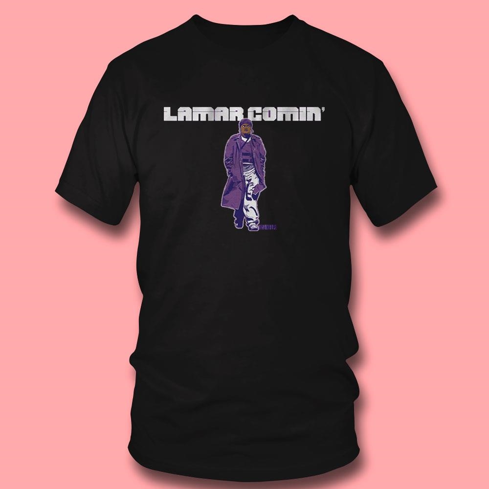 Lamar Jackson Lamar Comin Shirt Hoodie Lamar Jackson Lamar Comin Shirt Hoodie