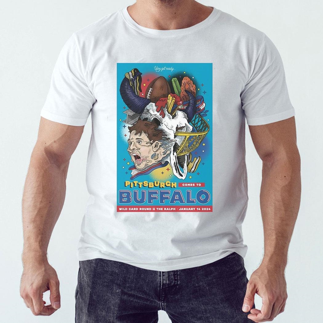 Buffalo Vs Pittsburgh Playoff Jan 14 2024 Poster T-shirt Hoodie