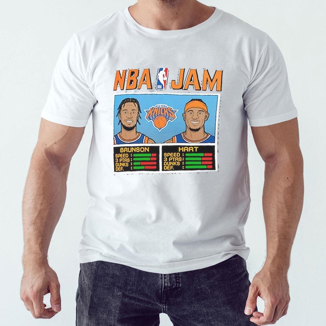 Jalen Brunson Josh Hart New York Knicks Homage Nba Jam T-shirt Hoodie