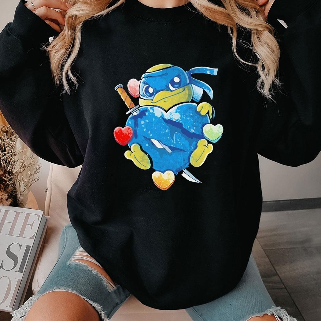 Love Strong Leonardo From Teenage Mutant Ninja Turtles Shirt Hoodie