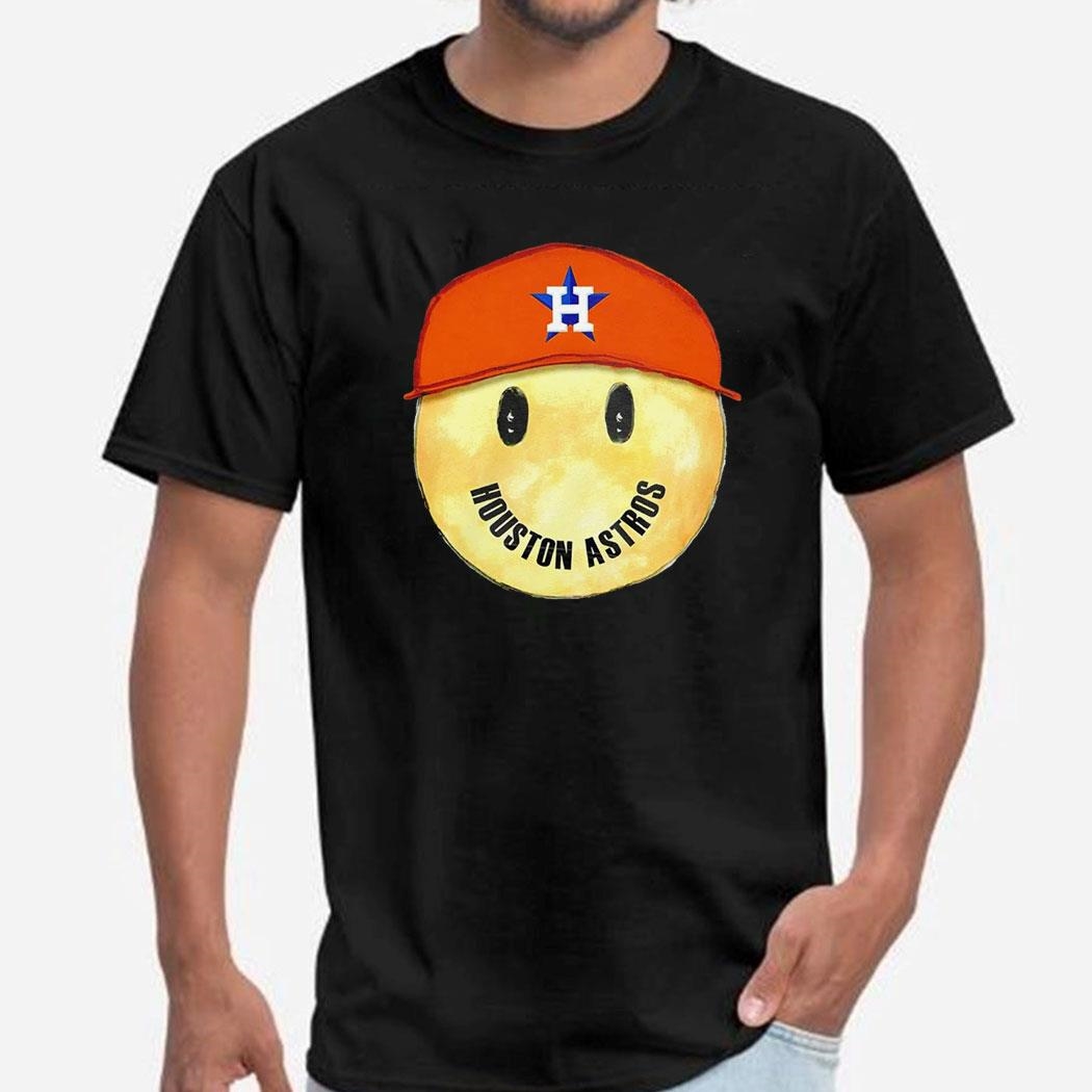 Houston Astros Baseball Smiley Face T-shirt Hoodie