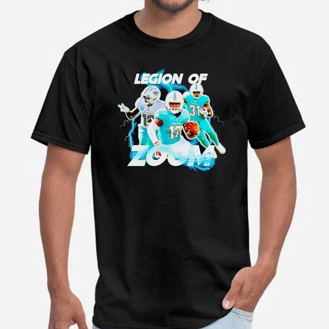 Miami Dolphins Legion Of Zoom Graphic Shirt Ladies Tee