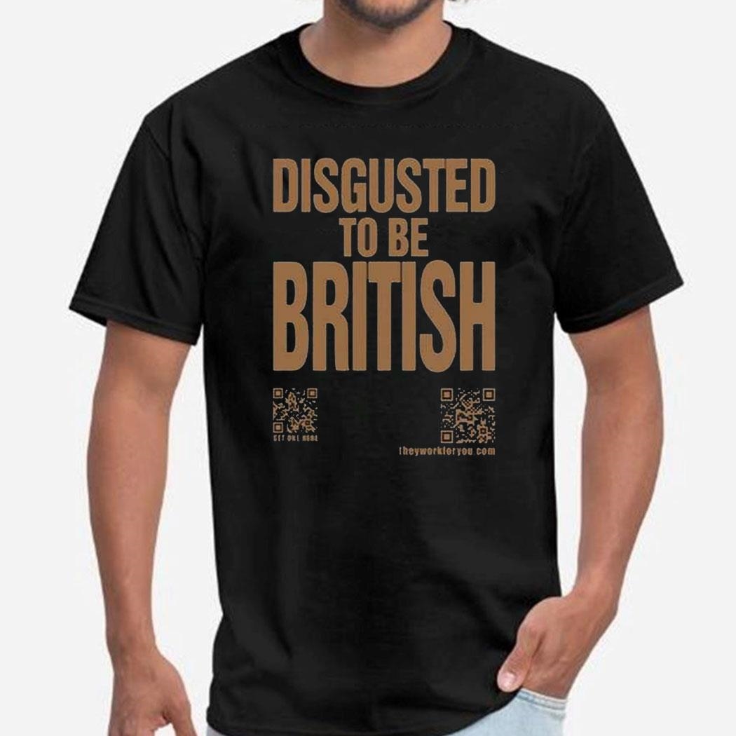 Official Disgusted To Be British Shirt Ladies Tee