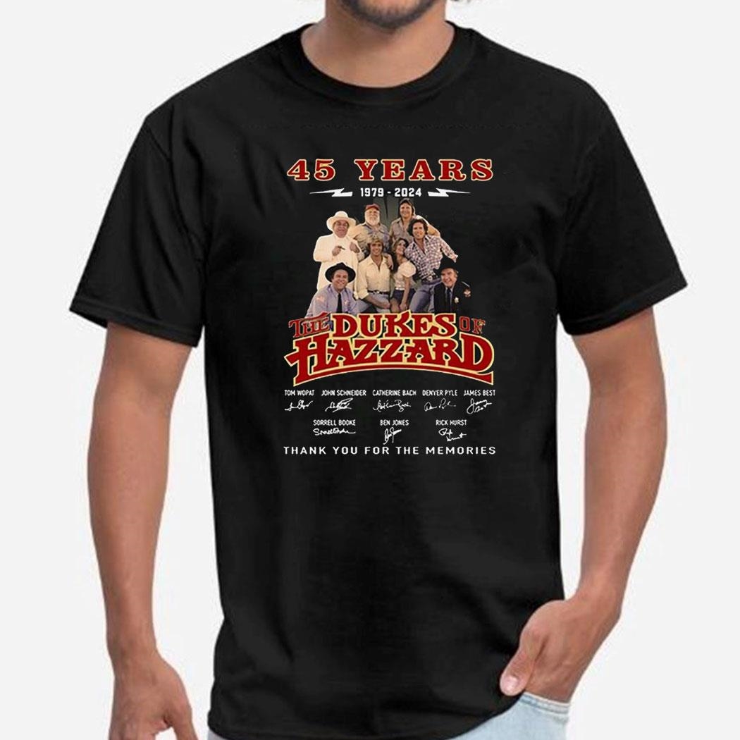 The Dukes Of Hazzard 45 Years Of The Memories Shirt Ladies Tee