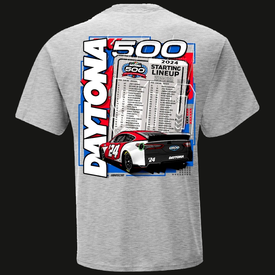 2024 Daytona 500 Checkered Flag Sports T-shirt Ladies Tee