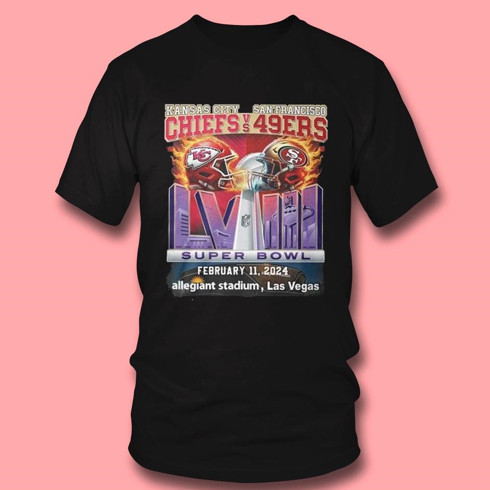 Chiefs Vs 49ers Super Bowl Lviii February 1 2024 Allegiant Stadium Las Vegas Shirt Hoodie