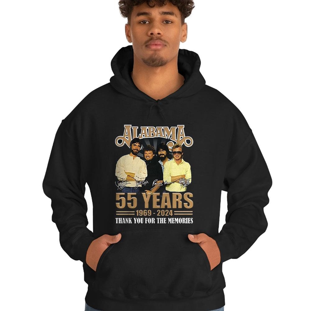 Alabama 55 Years 1969 – 2024 Thank You For The Memories T-shirt Ladies Tee Alabama 55 Years 1969 – 2024 Thank You For The Memories T-shirt Ladies Tee