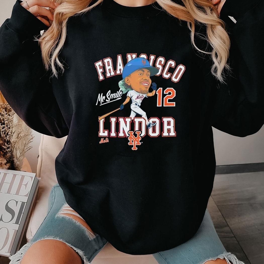 Francisco Lindor New York Mets Caricature Shirt Hoodie