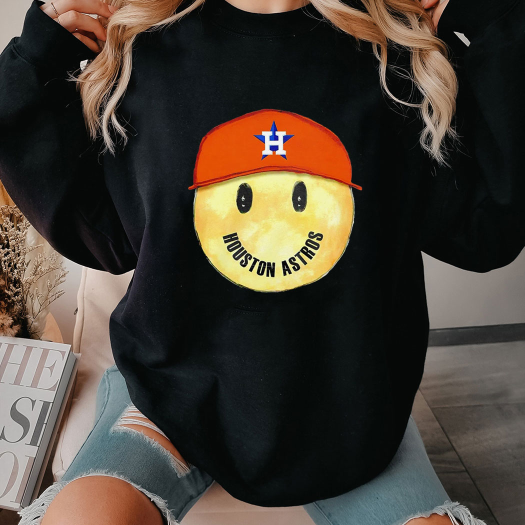 Houston Astros Baseball Smiley Face T-shirt Hoodie