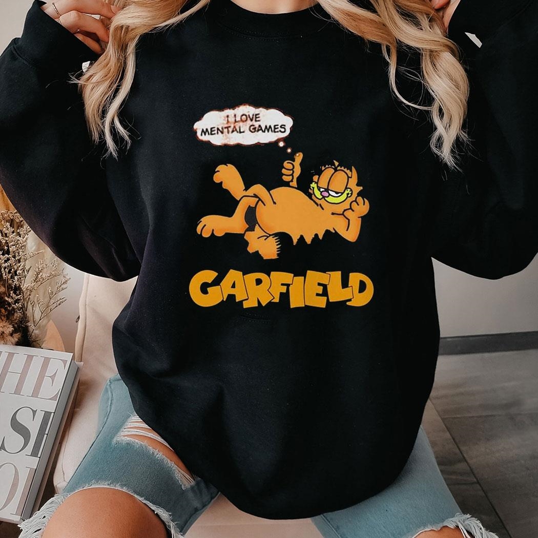 I Love Mental Games Garfield Shirt Ladies Tee