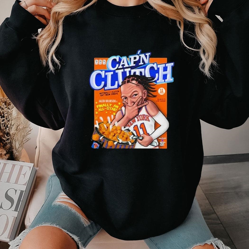 Jalen Brunson Cap N Clutch Naturally Clutch Oat Brun Cereal Jalen Brunson Shirt Hoodie