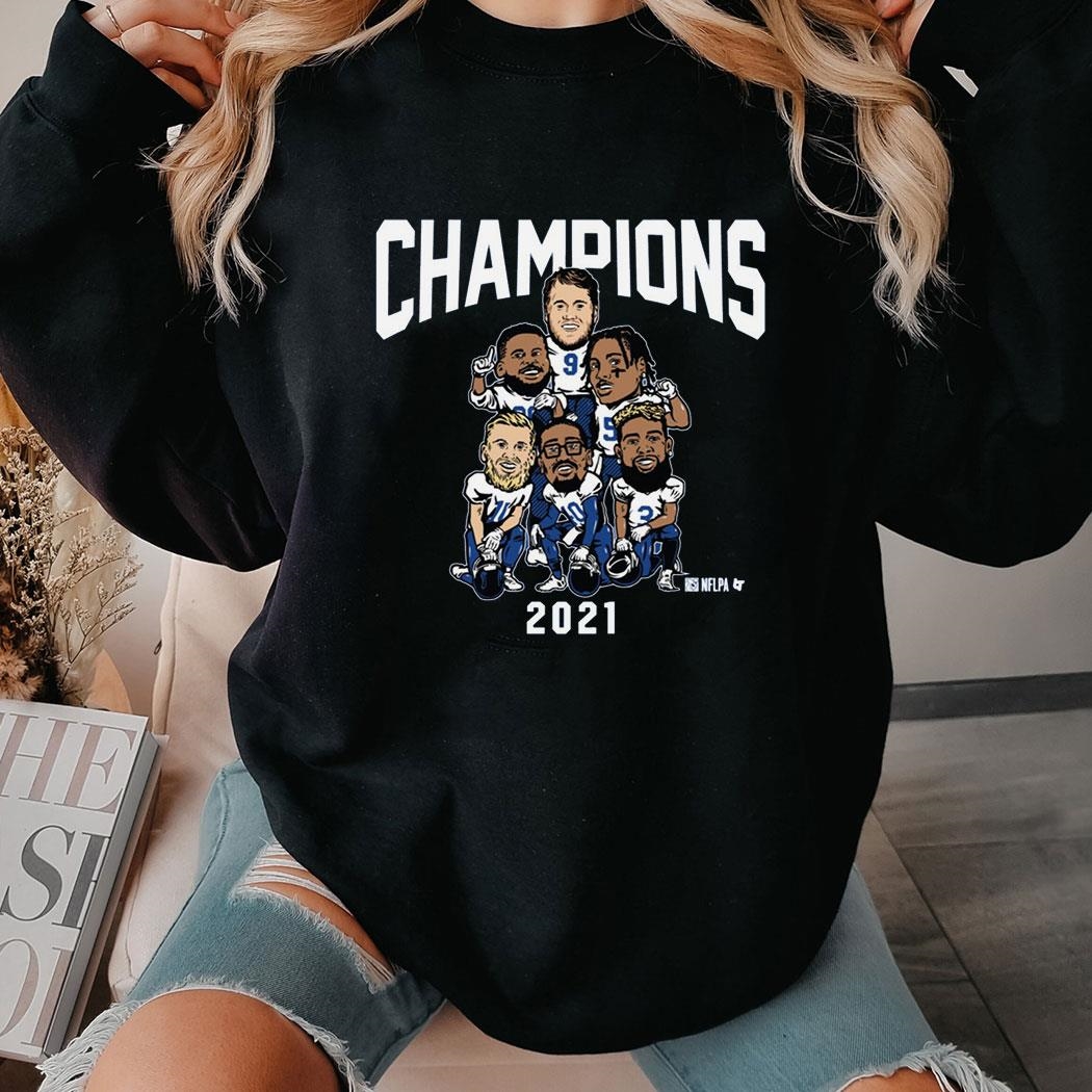Los Angeles Champs Caricatures Art Shirt Ladies Tee