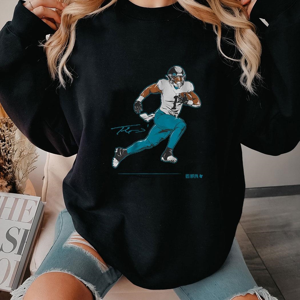 Official Travis Etienne Superstar Pose Shirt Official Travis Etienne Superstar Pose Shirt