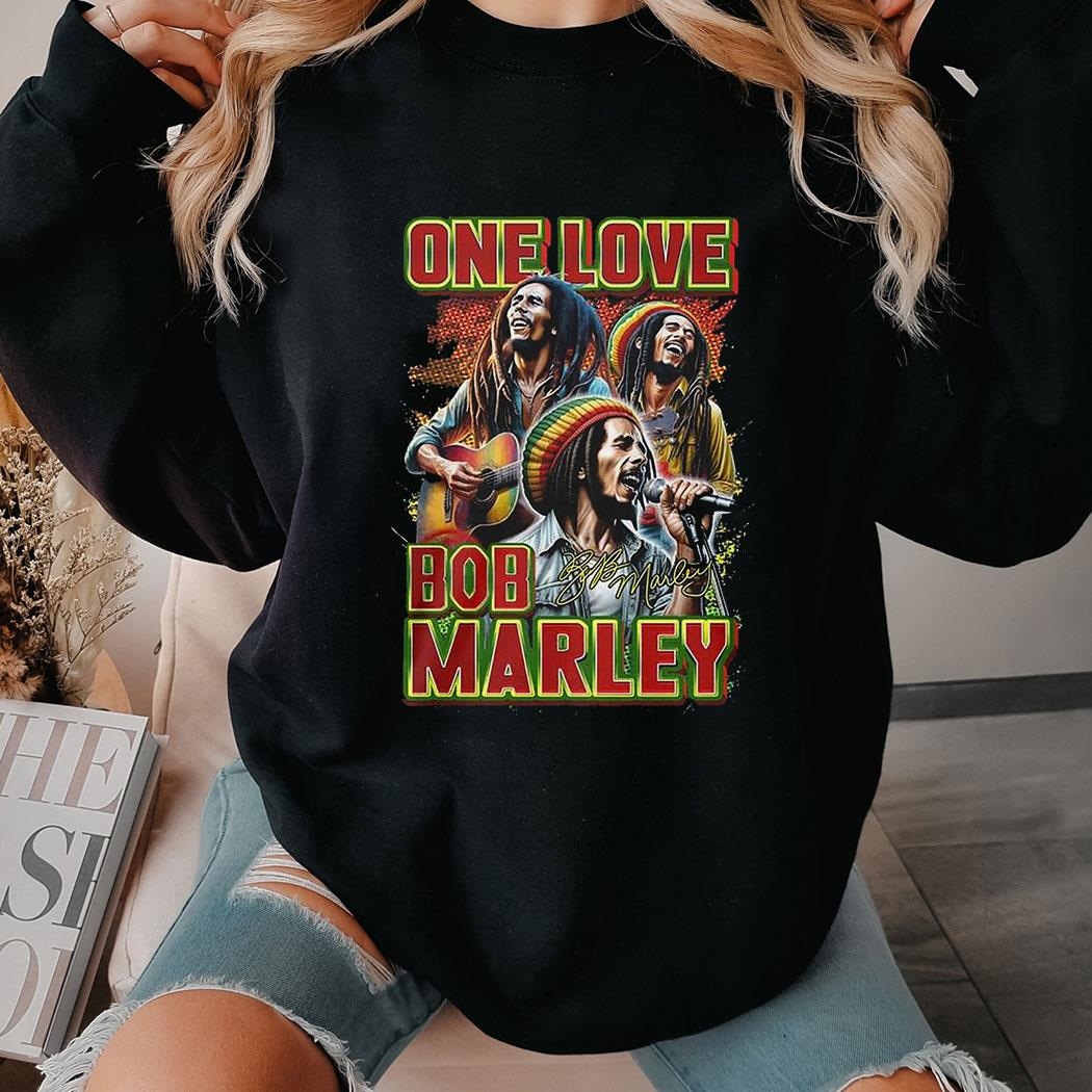 One Love Bob Marley T-shirt Ladies Tee One Love Bob Marley T-shirt Ladies Tee