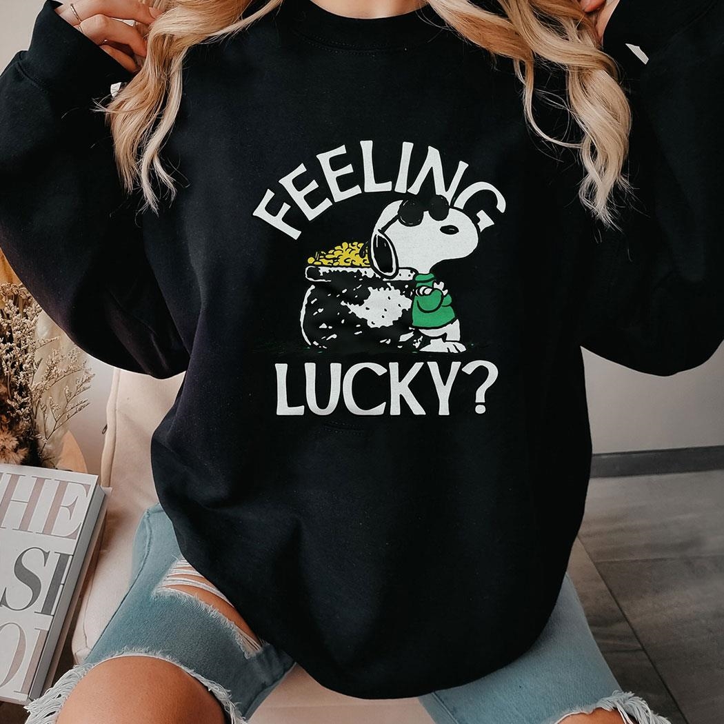 Peanuts Snoopy Feeling Lucky Shirt Ladies Tee
