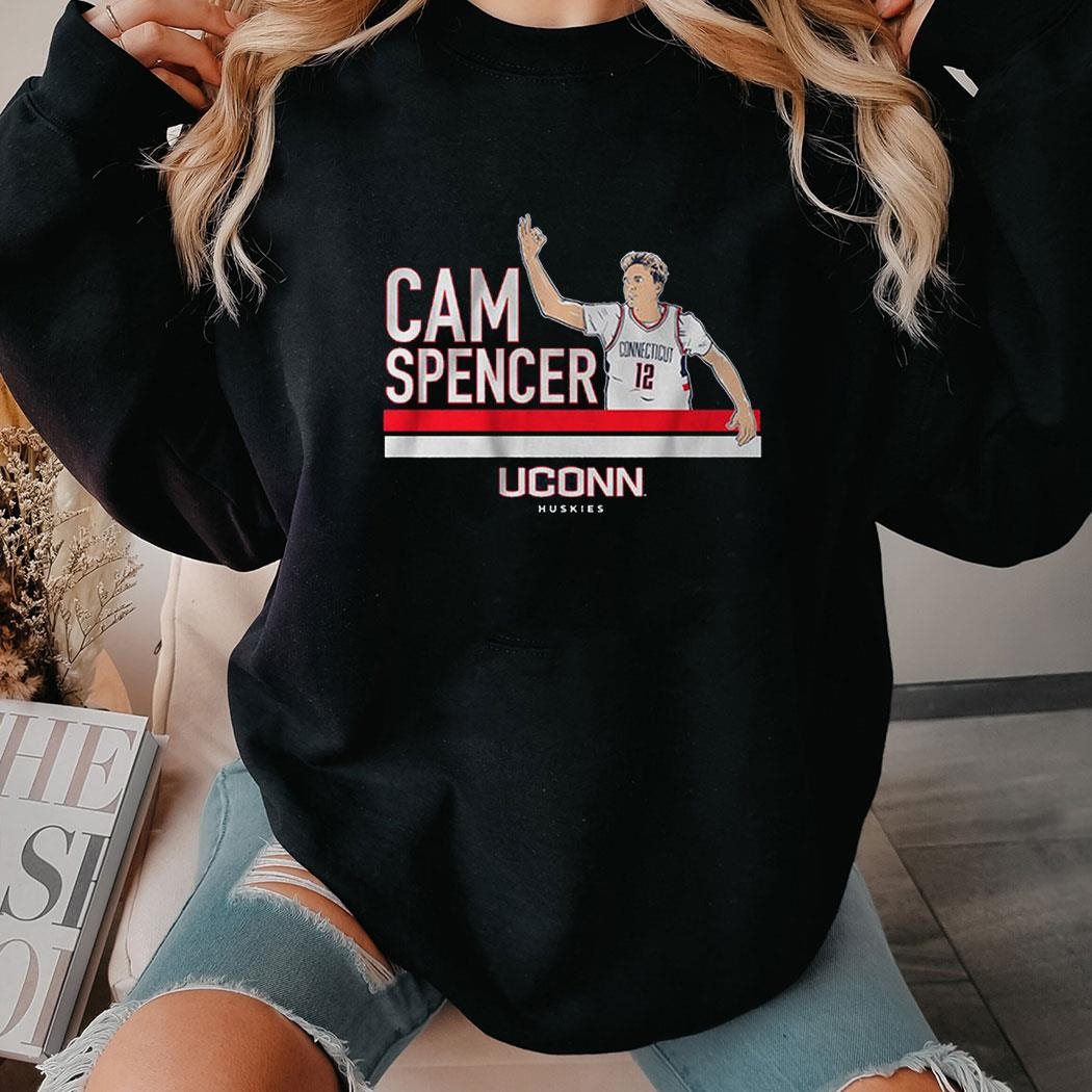Uconn Basketball Cam Spencer Signature Pose Shirt Ladies Tee Uconn Basketball Cam Spencer Signature Pose Shirt Ladies Tee