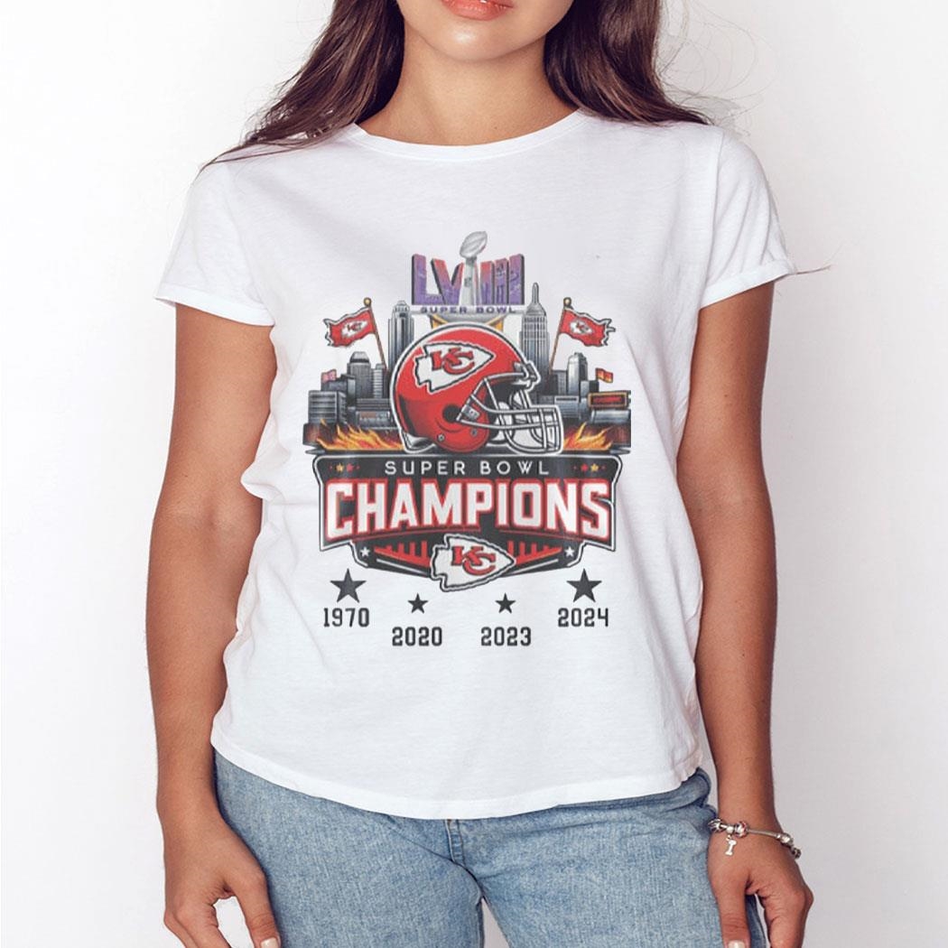 Chiefs Super Bowl Lviii Champions 4-time Shirt Hoodie