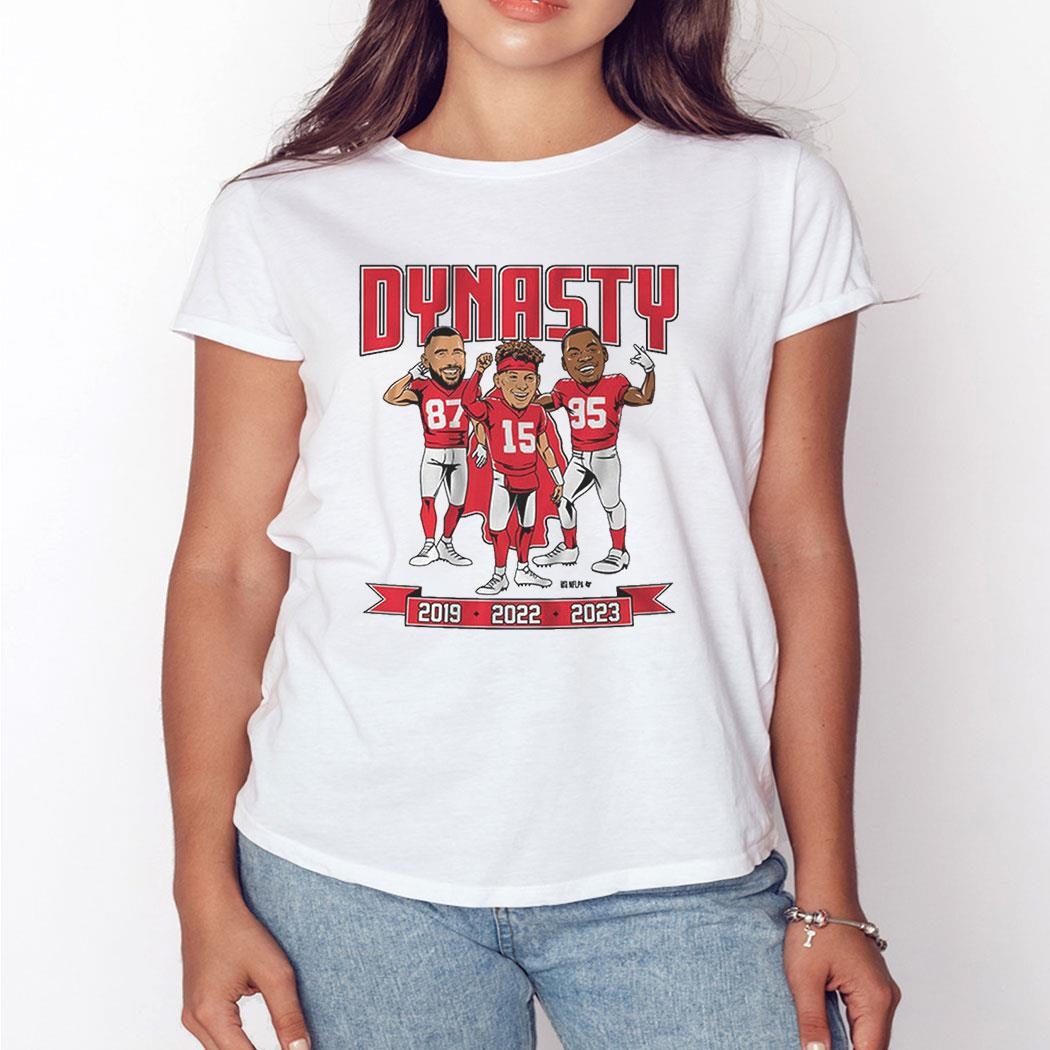 Kansas City 2023 World Champs Dynasty Caricatures Shirt