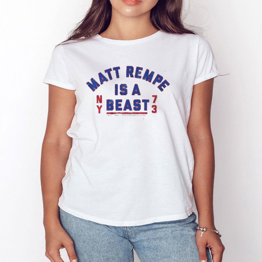 Matt Rempe Is A Beast Shirt Ladies Tee
