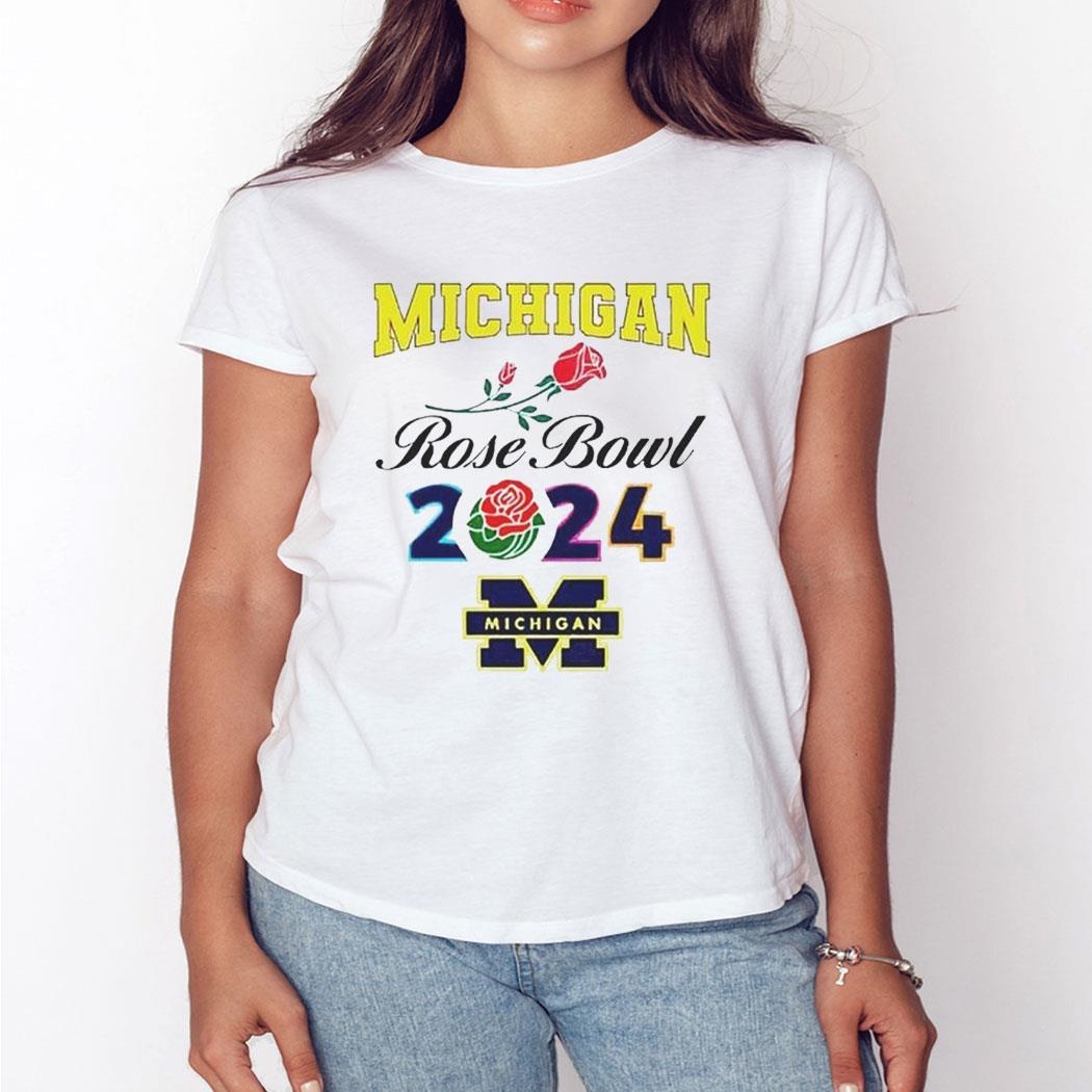 Michigan Rose Bowl Game 2024 Shirt Ladies Tee