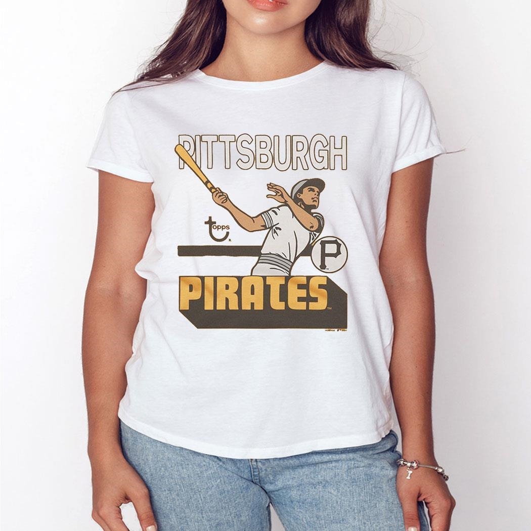 Mlb X Topps Pittsburgh Pirates Shirt Ladies Tee