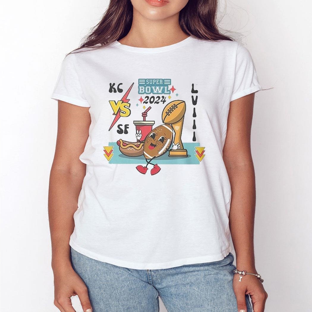 Retro 2024 Superbowl Kc Chiefs Vs Sf 49ers Shirt Hoodie