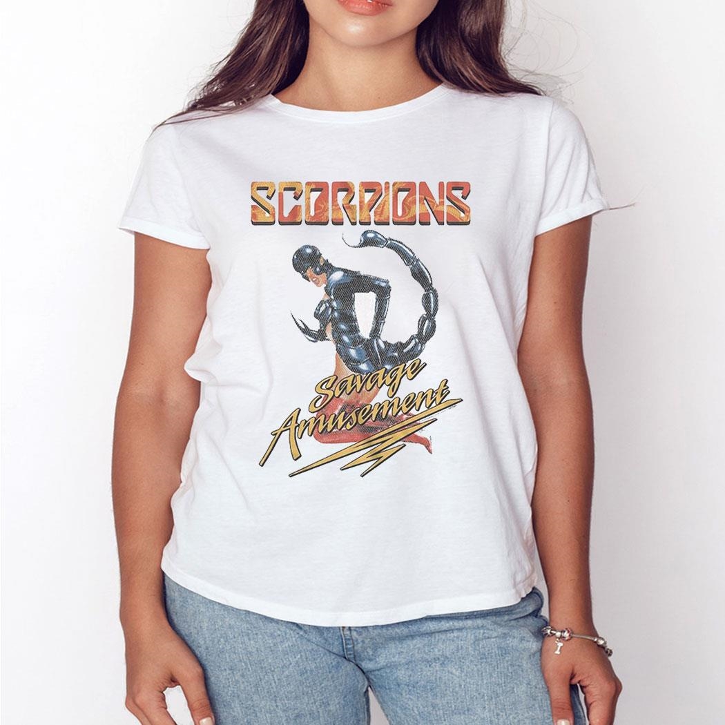 Savage Amusement Scorpions T-shirt Ladies Tee