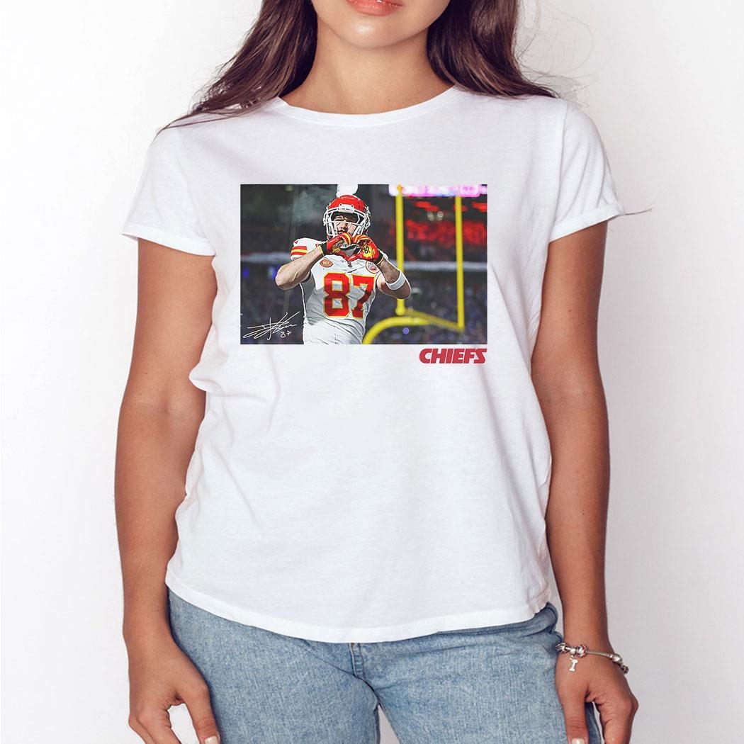 Travis Kelce Kansas City Chiefs Layer Graphic T-shirt Hoodie