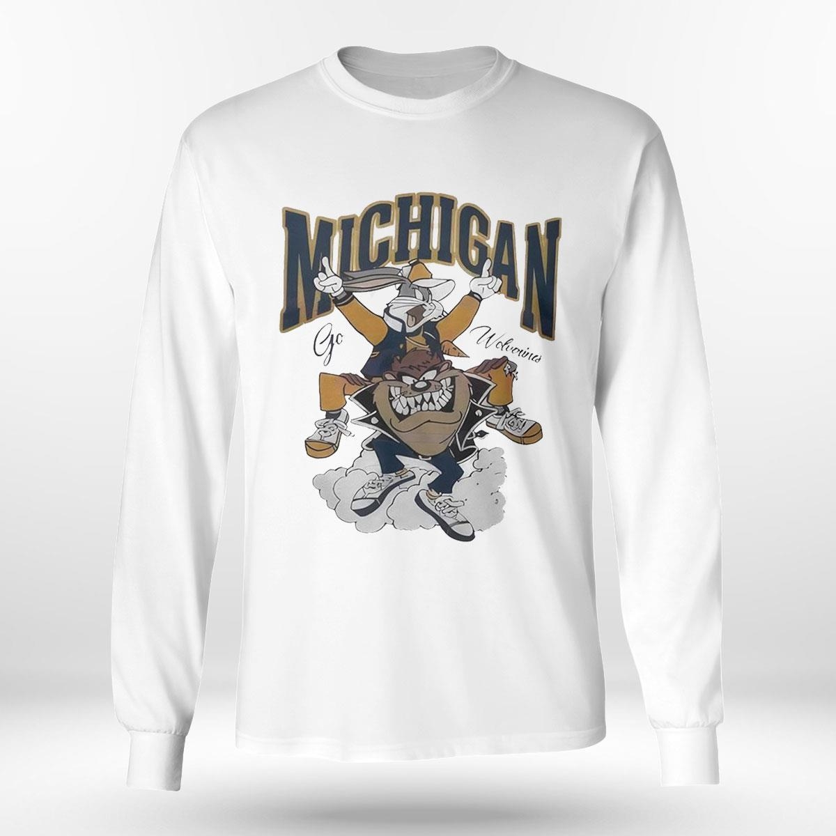 Looney Tunes Characters Go Michigan Wolverines Shirt Hoodie Looney Tunes Characters Go Michigan Wolverines Shirt Hoodie