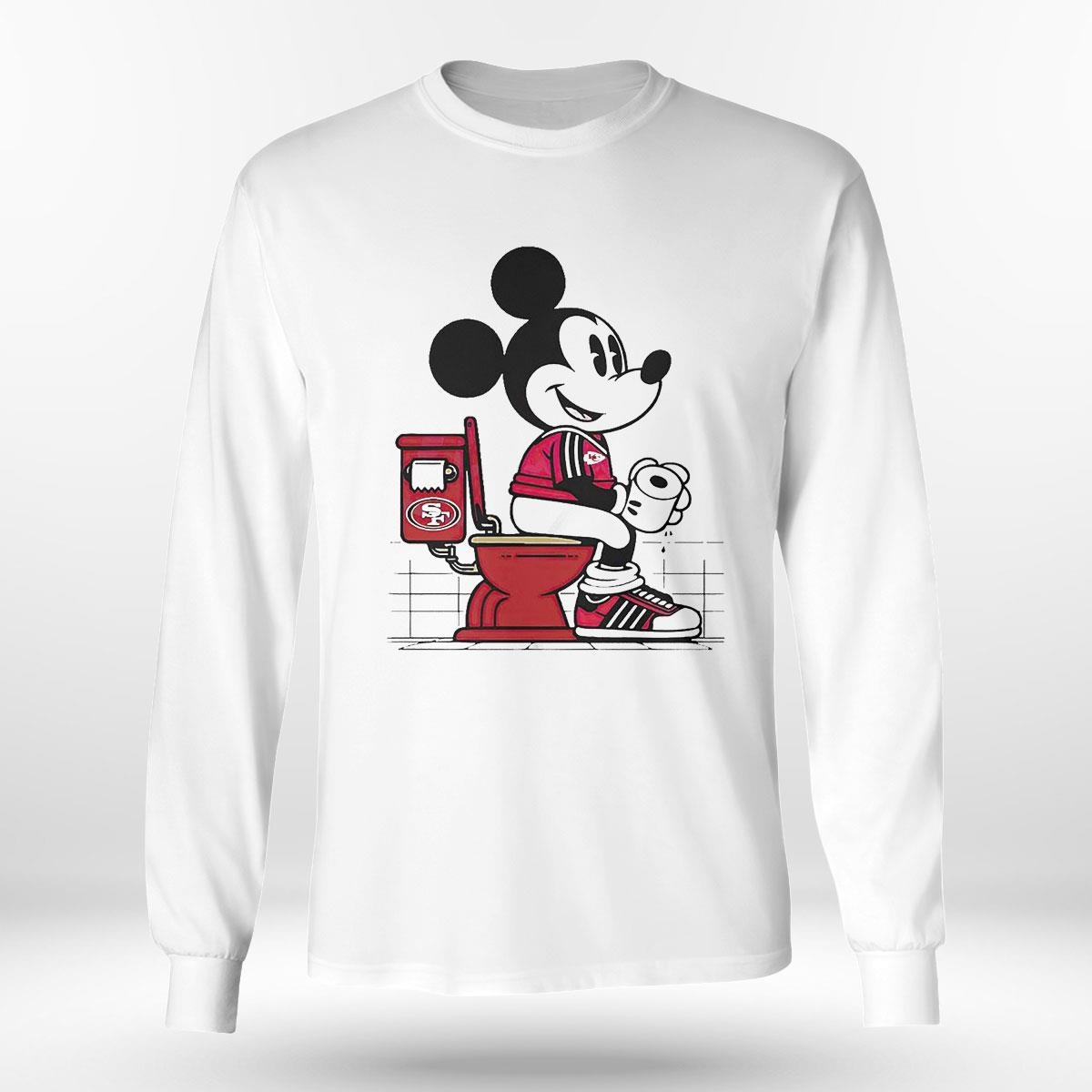 Mickey Mouse Chiefs Shit On 49ers Toilet Shirt Hoodie