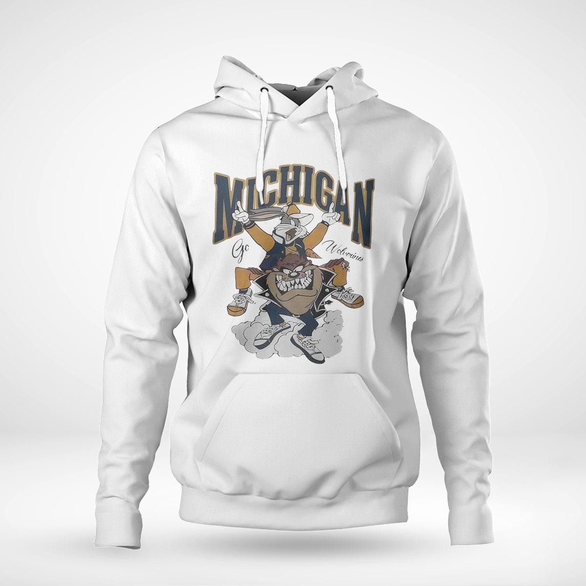 Looney Tunes Characters Go Michigan Wolverines Shirt Hoodie Looney Tunes Characters Go Michigan Wolverines Shirt Hoodie