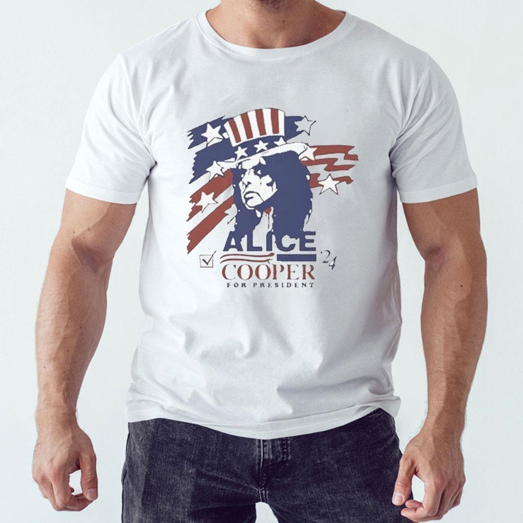 Alice Cooper For President T-shirt Ladies Tee