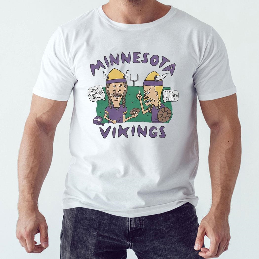 Beavis And Butt-head X Minnesota Vikings Uhh Vikings Rule T-shirt Ladies Tee Beavis And Butt-head X Minnesota Vikings Uhh Vikings Rule T-shirt Ladies Tee