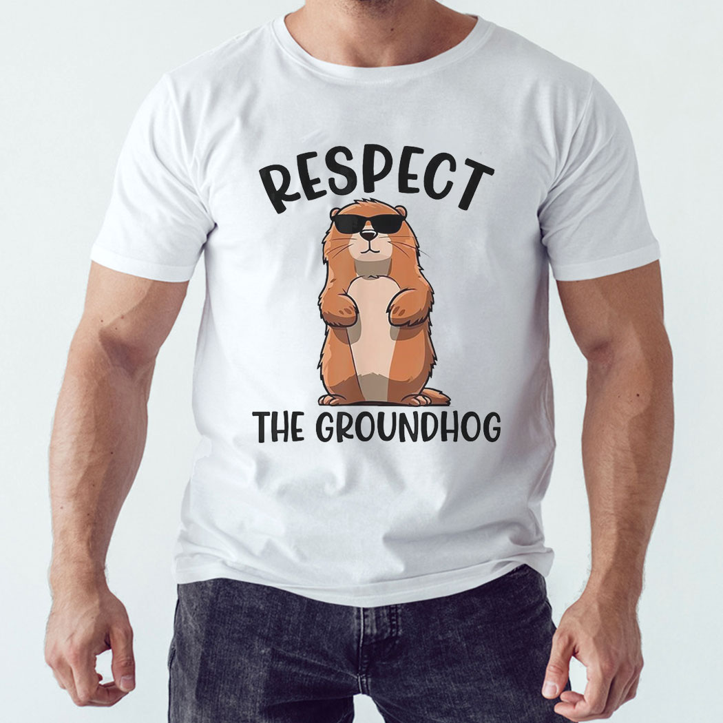 Capybara Respect The Groundhog Shirt Hoodie