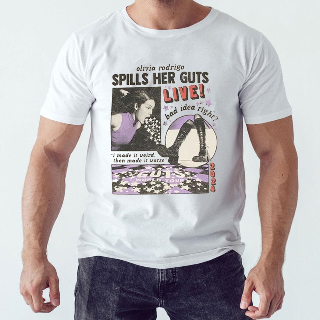 Guts Merch Shop Or Spills Her Guts Live 2024 Shirt Hoodie