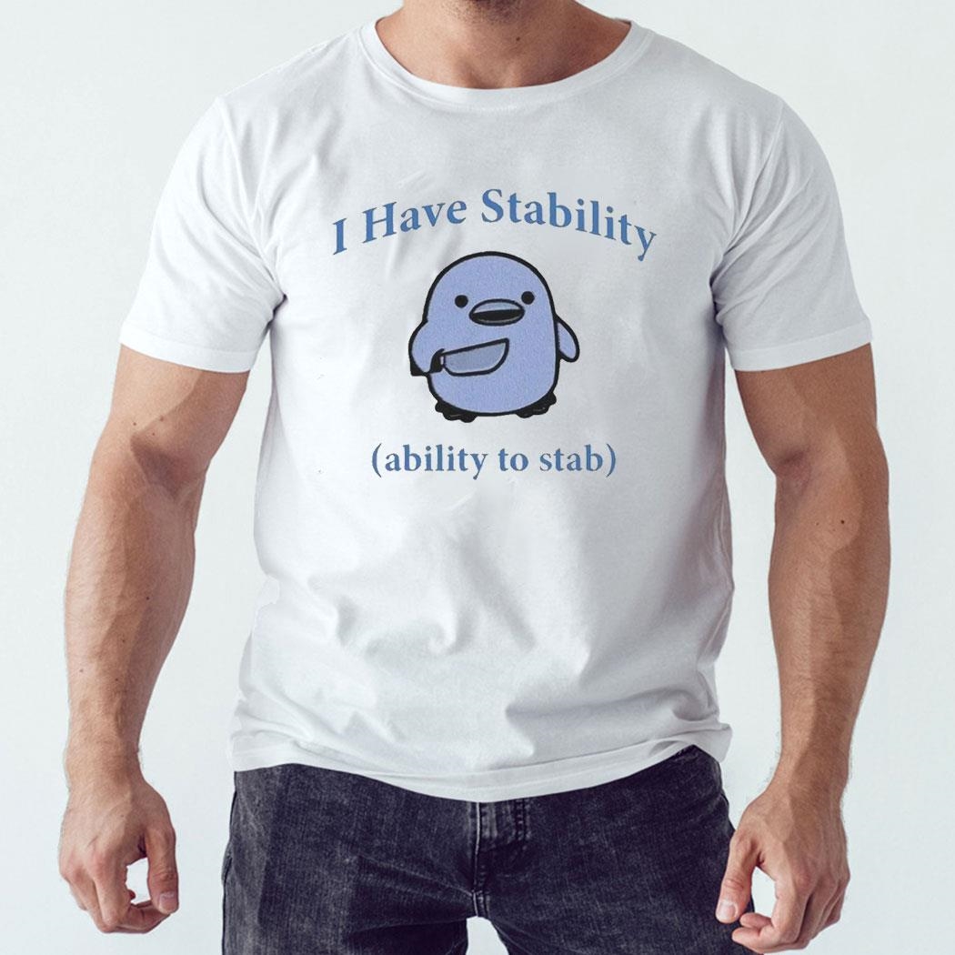 I Have Stability The Ability To Stab Shirt Hoodie